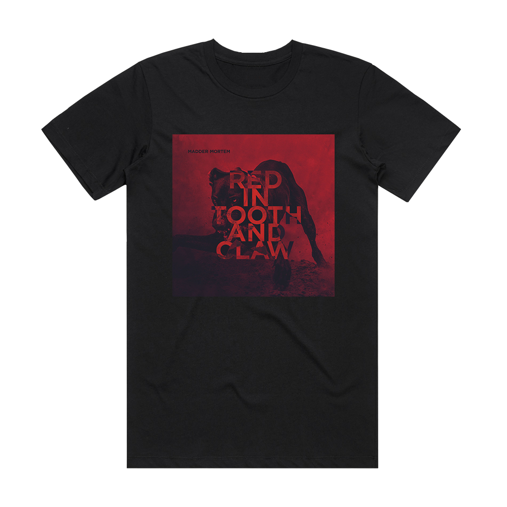 Madder Mortem Red In Tooth And Claw Album Cover T-Shirt Black