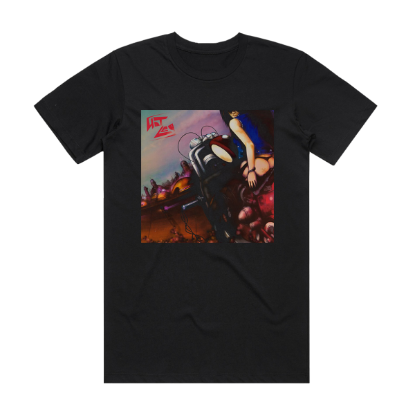 Hot Leg Red Light Fever Album Cover T-Shirt Black