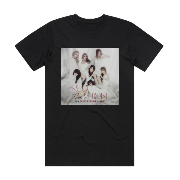 AOA Red Motion Album Cover T-Shirt Black