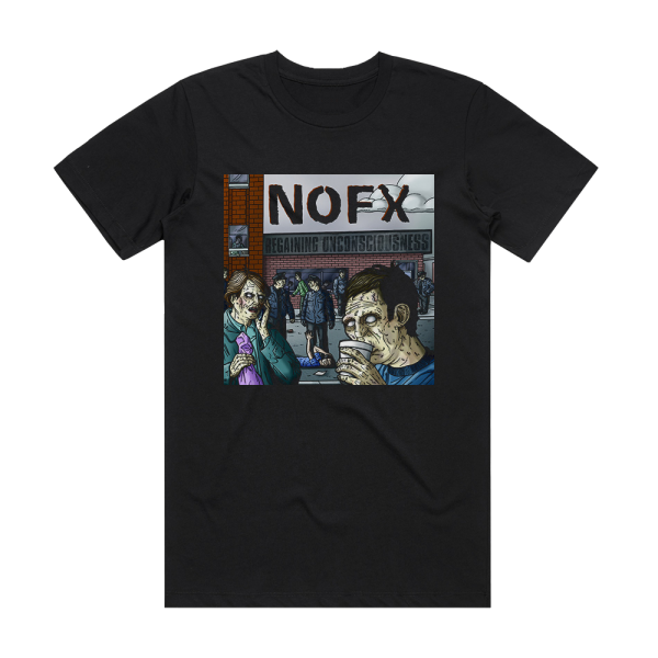 NOFX Regaining Unconsciousness Album Cover T-Shirt Black