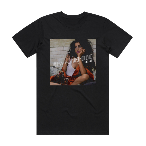 Amy Winehouse Rehab Album Cover T-Shirt Black