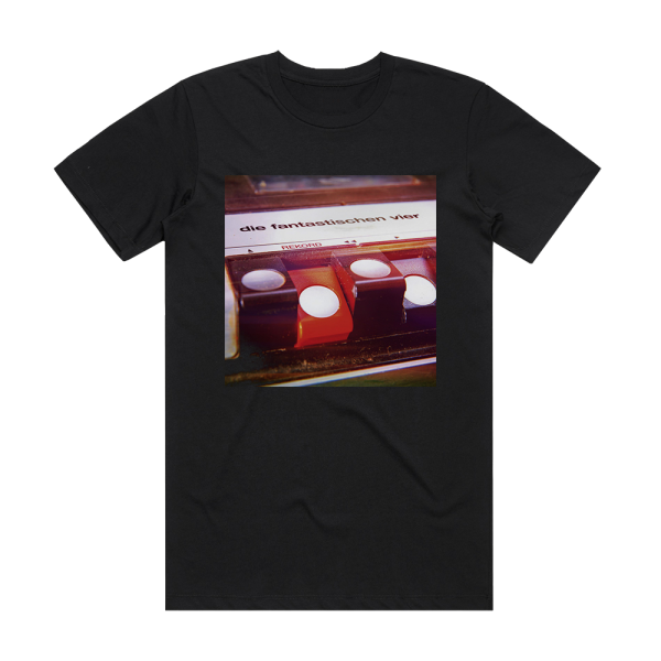 Die Fantastischen Vier Rekord Album Cover T-Shirt Black