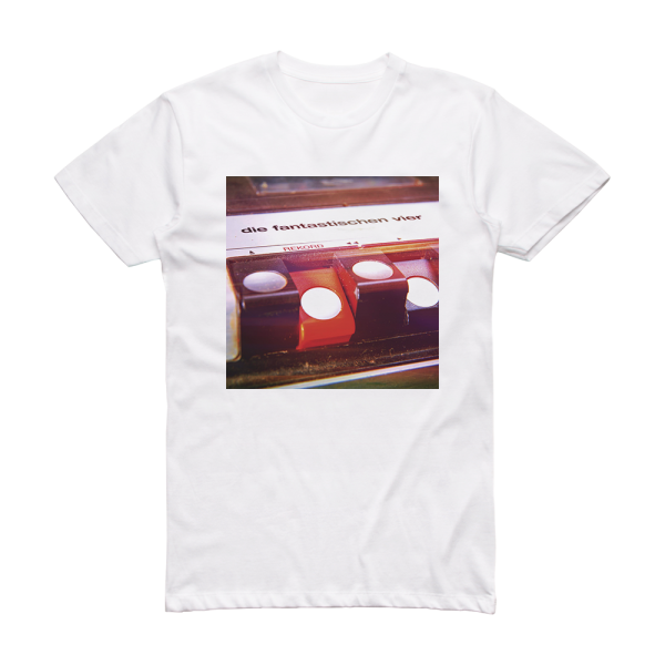 Die Fantastischen Vier Rekord Album Cover T-Shirt White