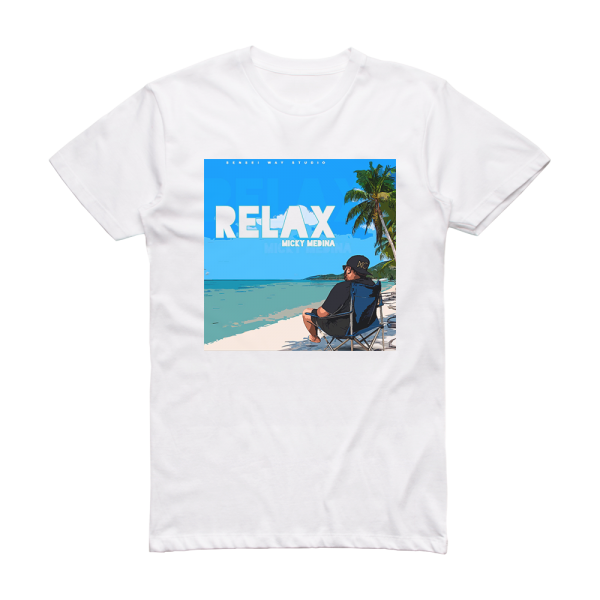 Micky Medina Relax Album Cover T-Shirt White