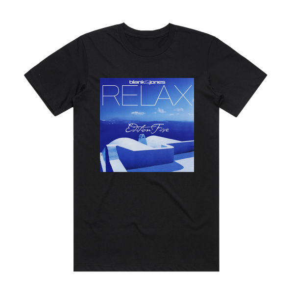 Blank and Jones Relax Edition Five Album Cover T-Shirt Black