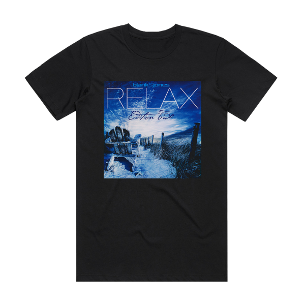 Blank and Jones Relax Edition Two Album Cover T-Shirt Black