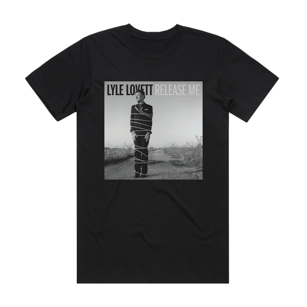 Lyle Lovett Release Me Album Cover T-Shirt Black