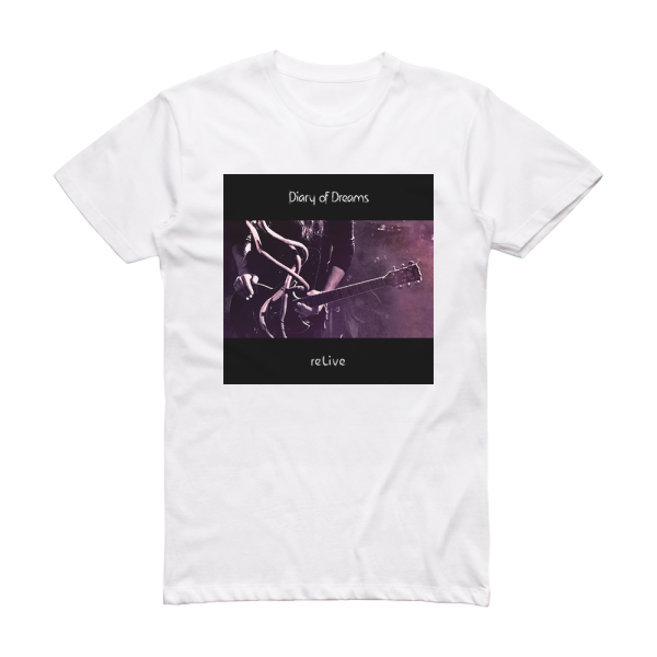 Diary of Dreams Relive Album Cover TShirt White ALBUM COVER TSHIRTS