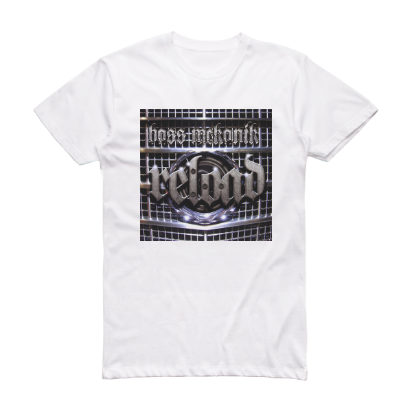 Bass Mekanik Reload Album Cover T-Shirt White