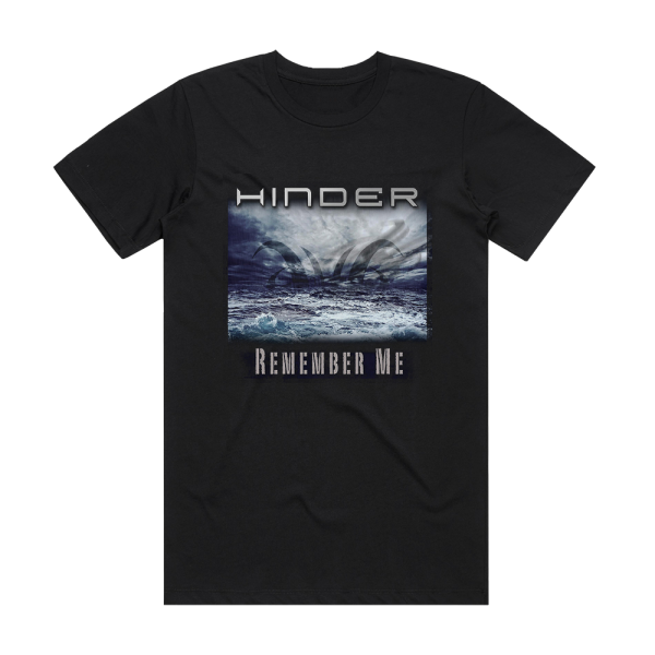 Hinder Remember Me Album Cover T-Shirt Black