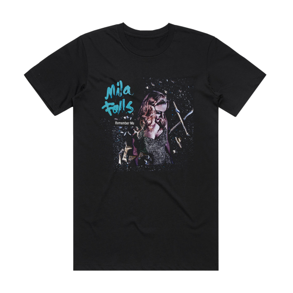 Mila Falls Remember Me Album Cover T-Shirt Black