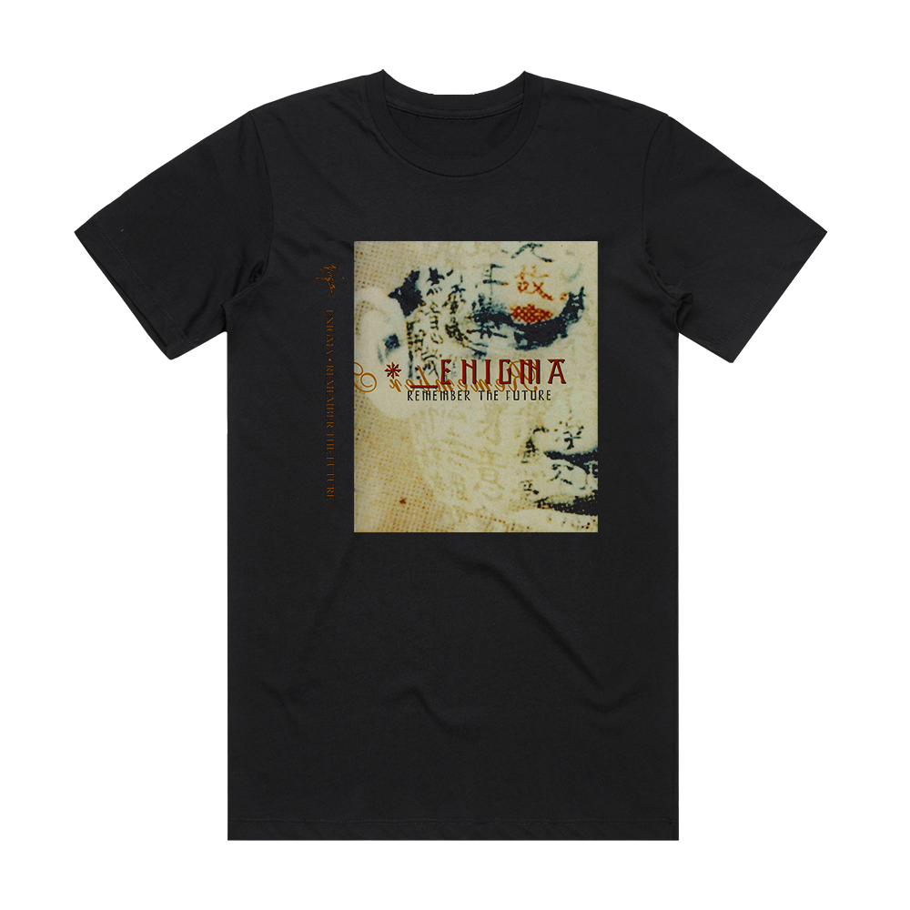 Enigma Remember The Future Album Cover T-Shirt Black – ALBUM COVER T-SHIRTS
