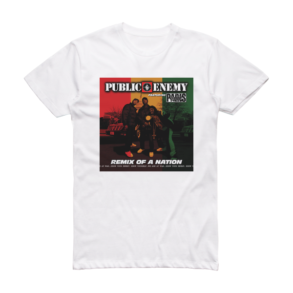 Paris Remix Of A Nation Album Cover T-Shirt White