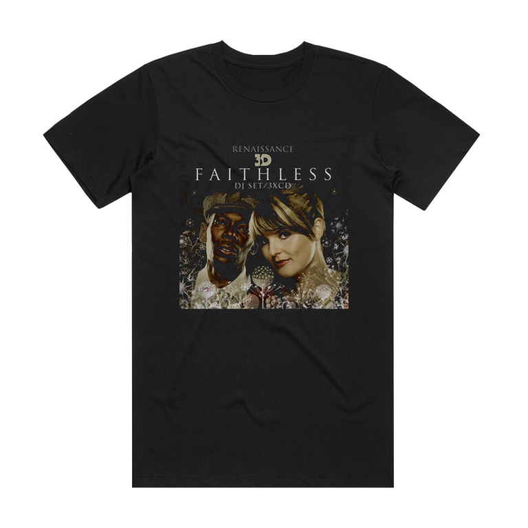 Faithless Renaissance 3D Album Cover T-Shirt Black – ALBUM COVER T-SHIRTS