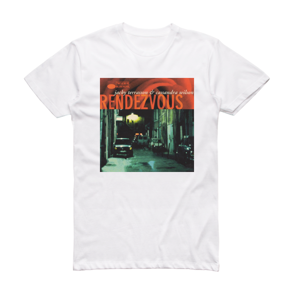 Cassandra Wilson Rendezvous Album Cover T-Shirt White