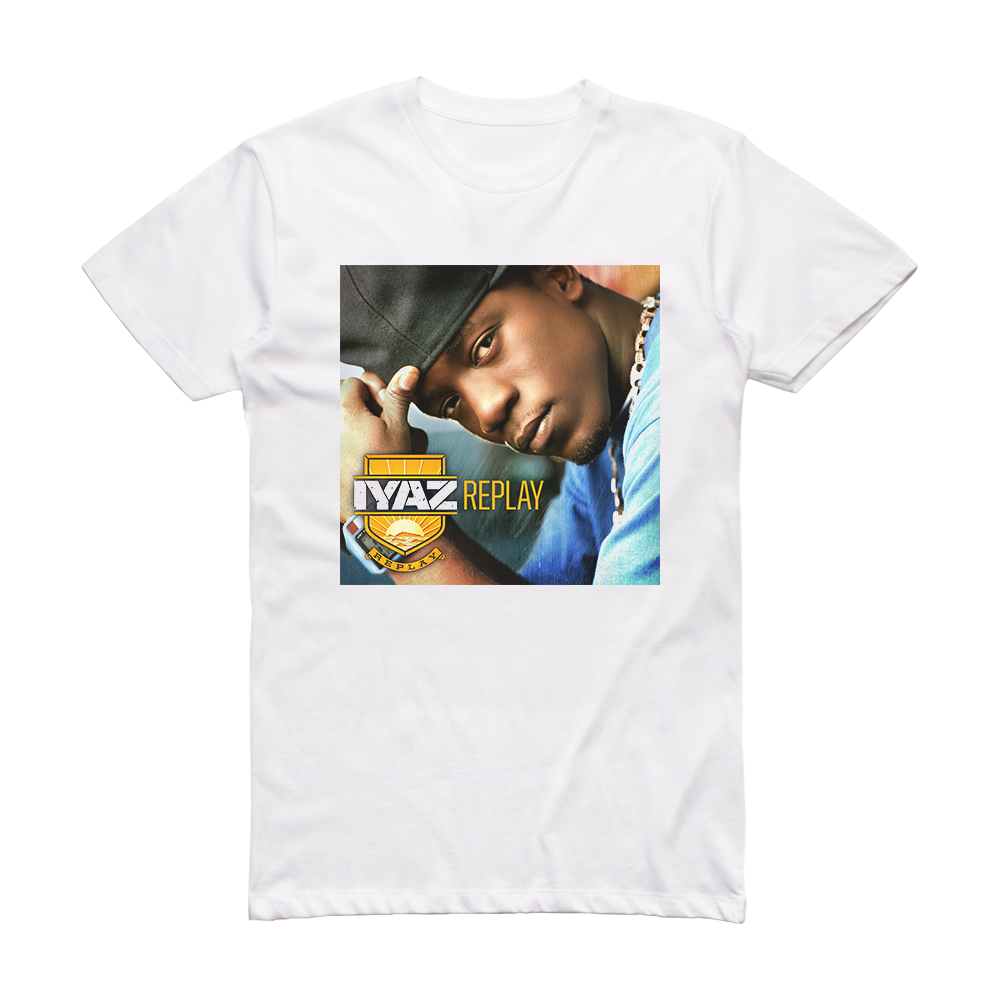 Iyaz Replay Album Cover T-Shirt White – ALBUM COVER T-SHIRTS