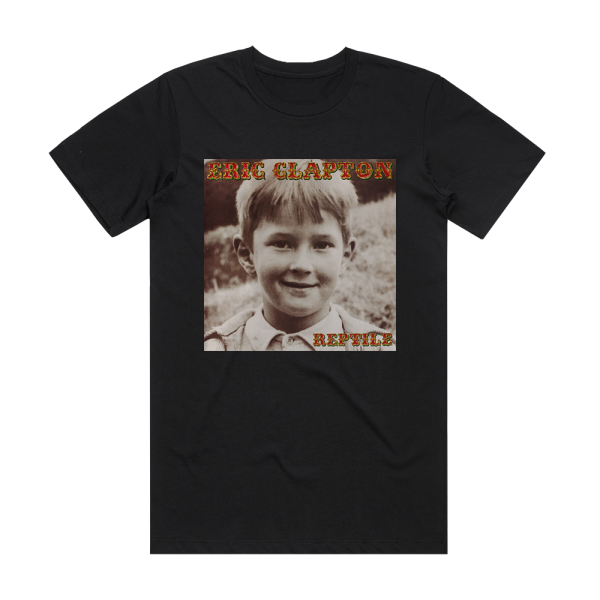 Eric Clapton Reptile Album Cover T-Shirt Black