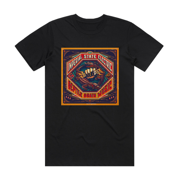 Imperial State Electric Reptile Brain Music Album Cover T-Shirt Black