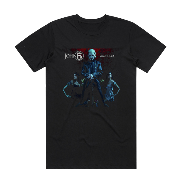 John 5 Requiem Album Cover T-Shirt Black