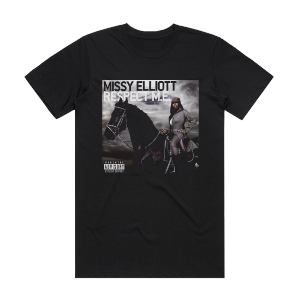 Missy Elliott Respect Me 1 Album Cover T-Shirt Black