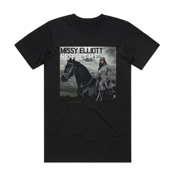 Missy Elliott Respect Me 2 Album Cover T-Shirt Black