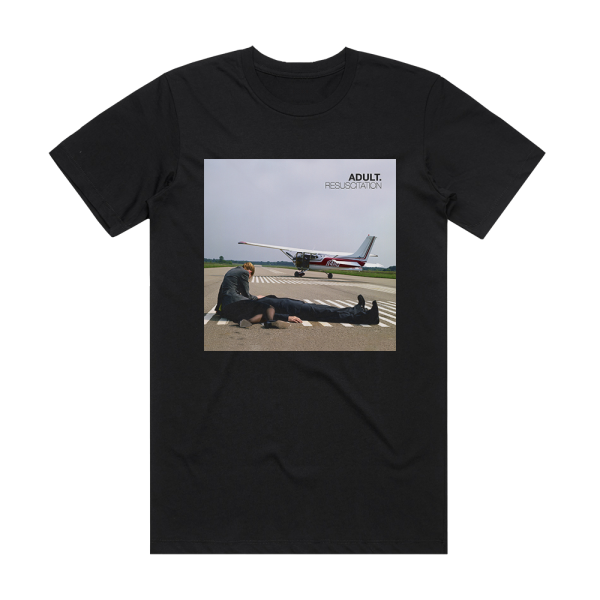 ADULT Resuscitation Album Cover T-Shirt Black