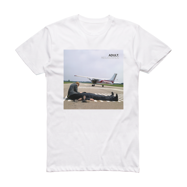 ADULT Resuscitation Album Cover T-Shirt White