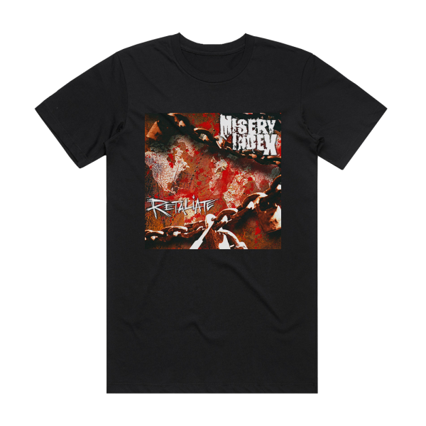 Misery Index Retaliate Album Cover T-Shirt Black