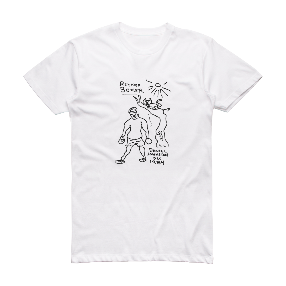 Daniel Johnston Retired Boxer Album Cover T-Shirt White – ALBUM COVER T ...