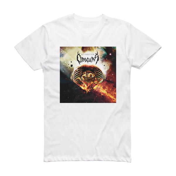 Obscura Retribution 3 Album Cover T-Shirt White