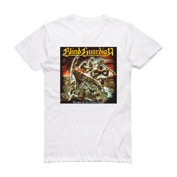 Blind Guardian Return Of The Elven Kings Album Cover T-Shirt White