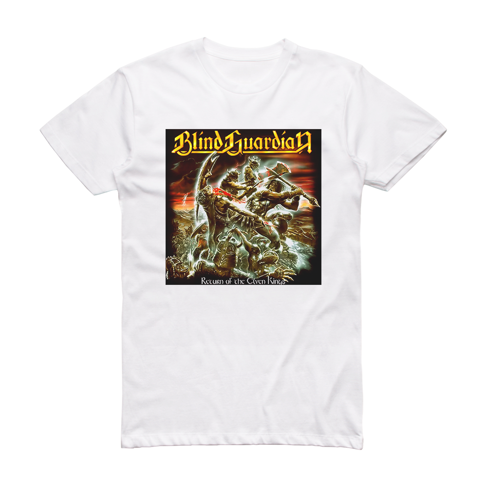Blind Guardian Return Of The Elven Kings Album Cover T-Shirt White ...