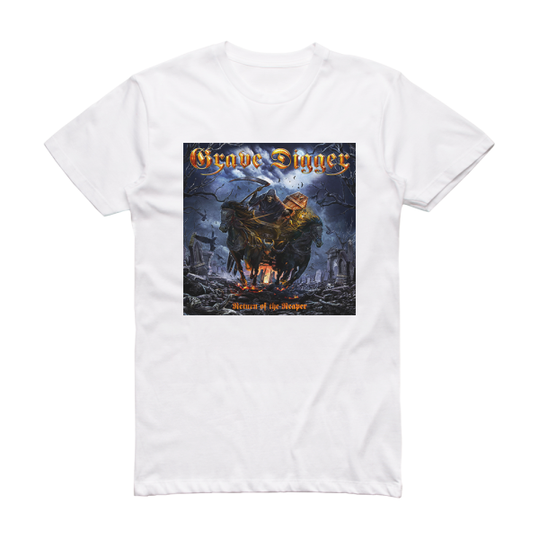 Grave Digger Return Of The Reaper Album Cover T-Shirt White