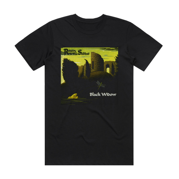 Black Widow Return To The Sabbat Album Cover T-Shirt Black