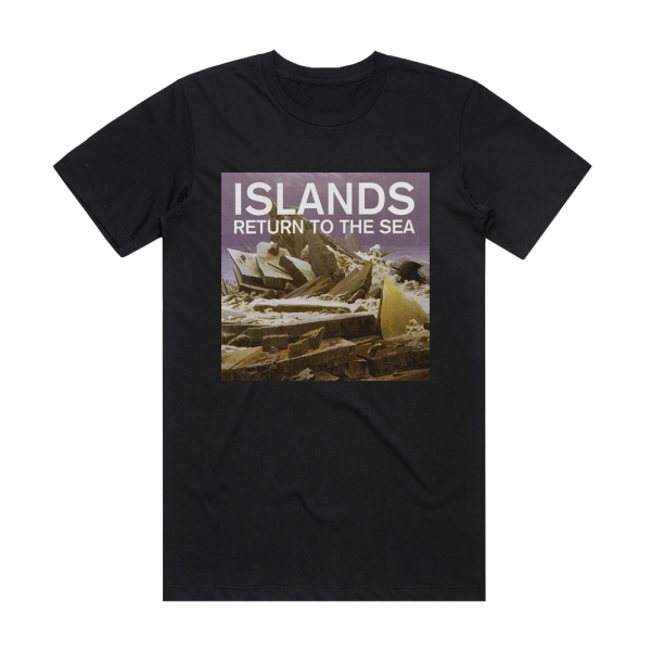 Islands Return To The Sea Album Cover T-Shirt Black