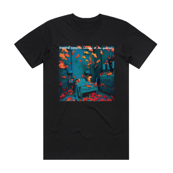 Inspiral Carpets Revenge Of The Goldfish Album Cover T-Shirt Black