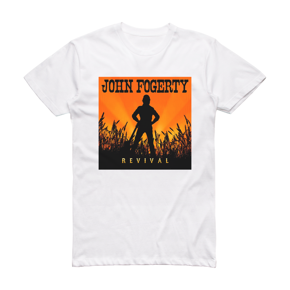 John Fogerty Revival Album Cover T-Shirt White – ALBUM COVER T-SHIRTS