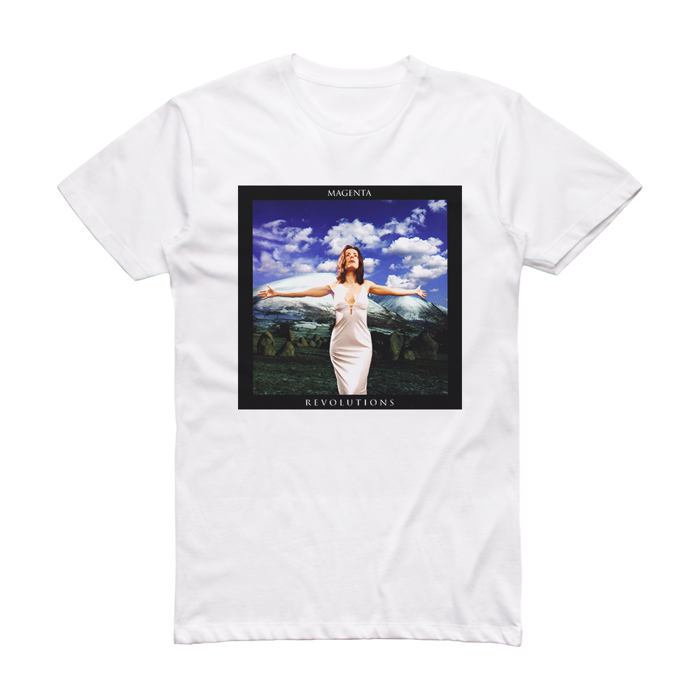 Magenta Revolutions 2 Album Cover T-Shirt White