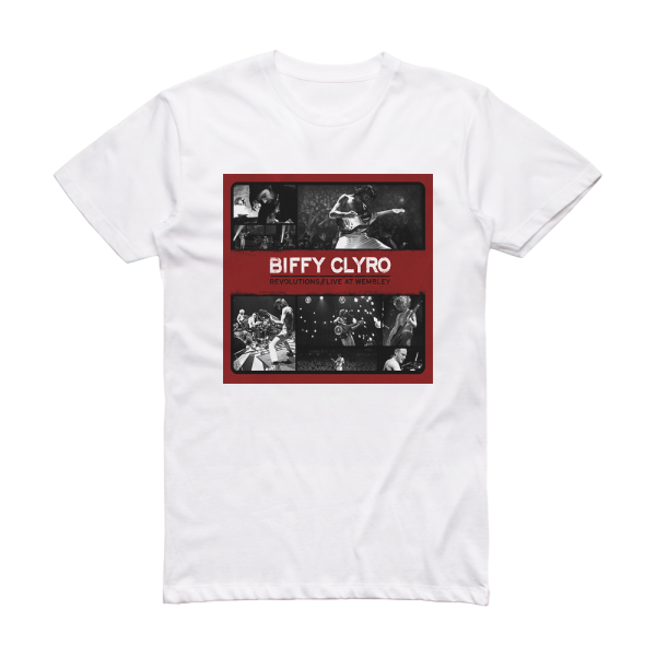 Biffy Clyro Revolutions Live At Wembley Album Cover T-Shirt White