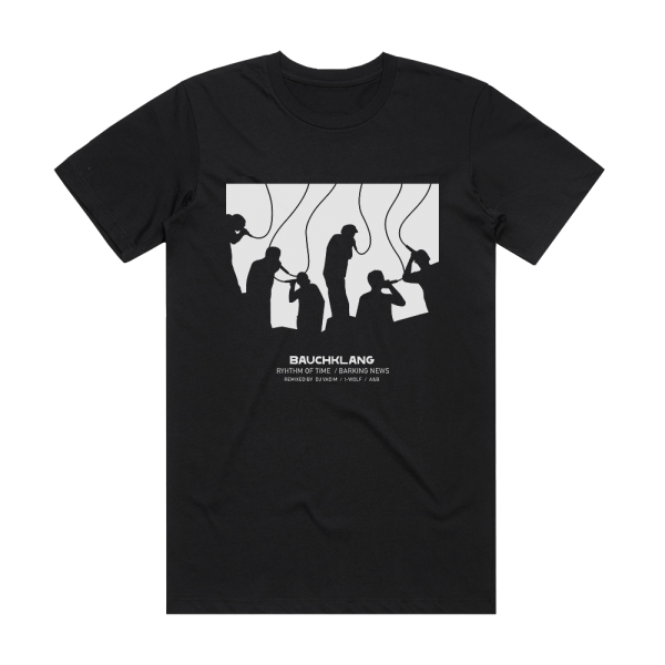 Bauchklang Rhythm Of Time Barking News Album Cover T-Shirt Black