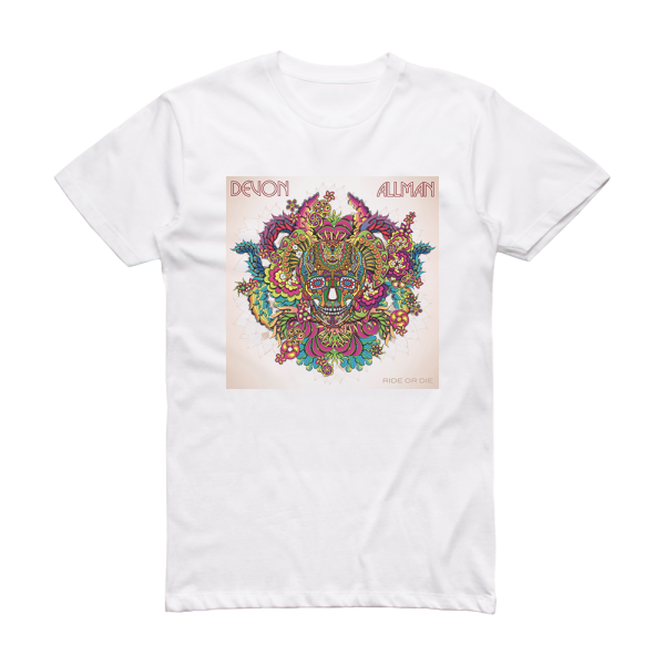 Devon Allman Ride Or Die Album Cover T-Shirt White