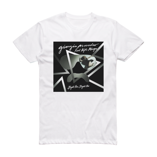 Giorgio Moroder Right Here Right Now Album Cover T-Shirt White