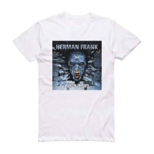 Herman Frank Right In The Guts Album Cover T-Shirt White