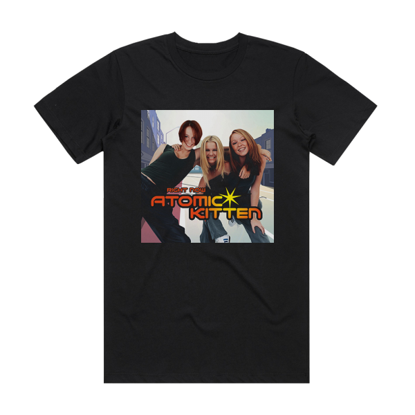 Atomic Kitten Right Now 2 Album Cover T-Shirt Black