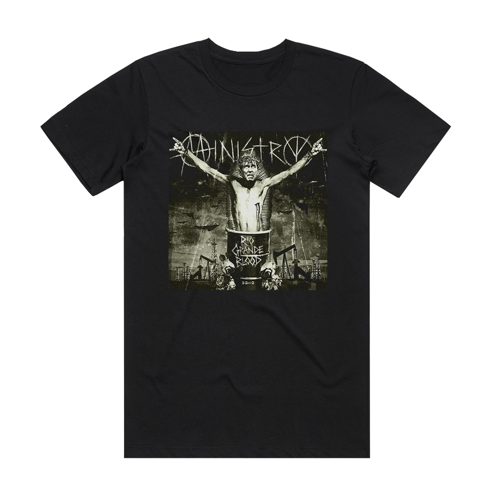 Ministry Rio Grande Blood Album Cover T-Shirt Black – ALBUM COVER T-SHIRTS