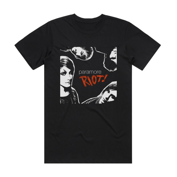 Paramore Riot 2 Album Cover T-Shirt Black