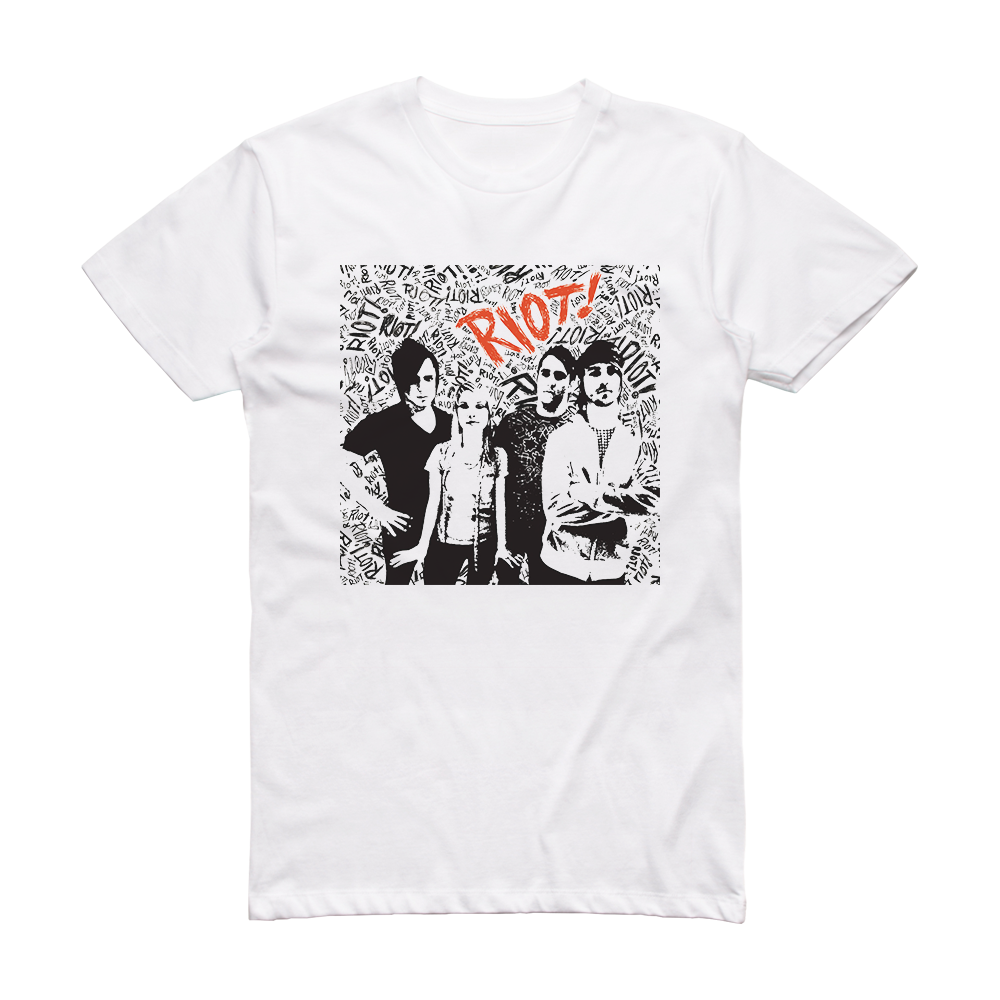 Paramore Riot 3 Album Cover T-Shirt White – ALBUM COVER T-SHIRTS