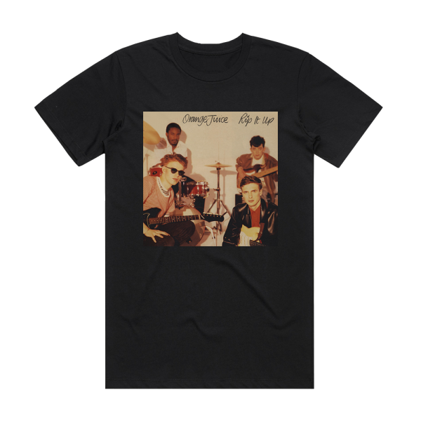 Orange Juice Rip It Up Album Cover T-Shirt Black