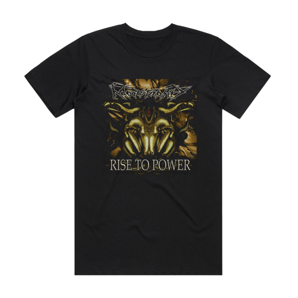 Monstrosity Rise To Power Album Cover T-Shirt Black