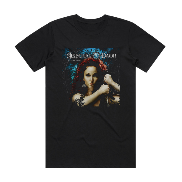 Amberian Dawn River Of Tuoni Album Cover T-Shirt Black